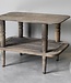Be-Uniq Oude Bijzettafel | Rustiek Verweerd | H43 x B61 x D42 cm