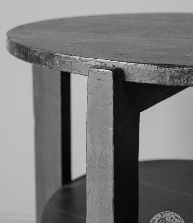 Be-Uniq Unieke Oude Bijzettafel | India | H55 x D55 cm