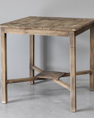 Be-Uniq Authentieke Oude Bijzettafel | India | H60 x B60 x D60 cm