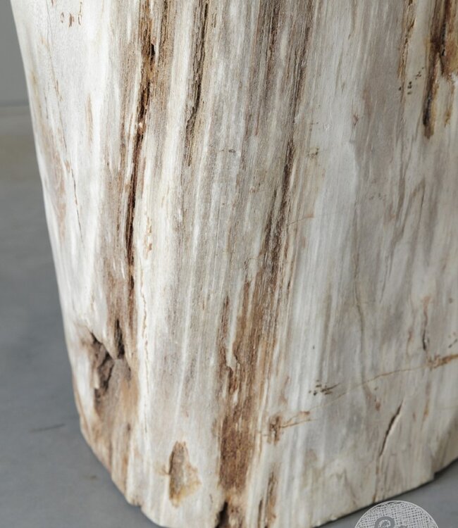 Be-Uniq Zuil | Versteend Hout | Indonesië | H43 x B27 x D30 cm