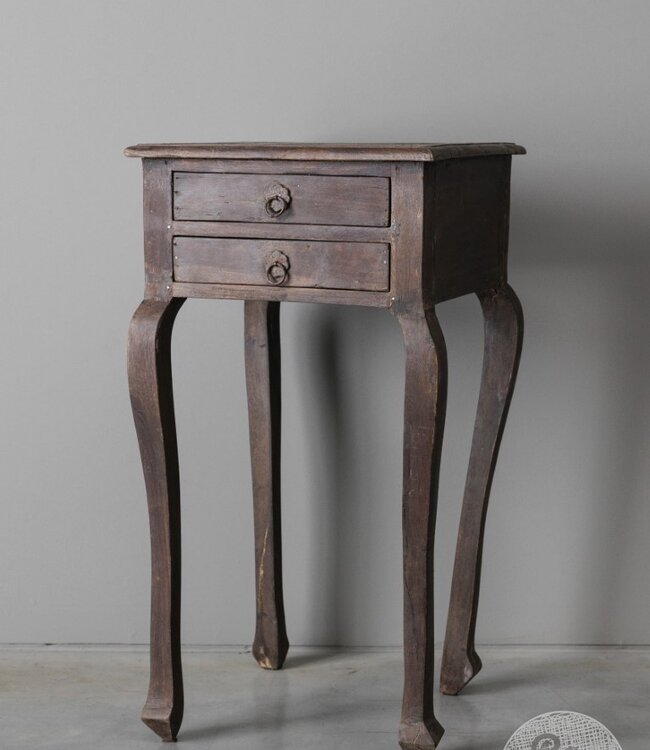Be-Uniq Oude Bijzettafel | India | H74 x B40 x D40 cm