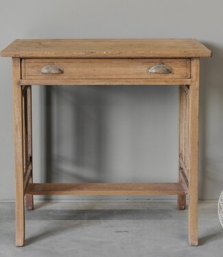 Be-Uniq Oude Bijzettafel Met Lade | India | H69 x B68 x D39 cm