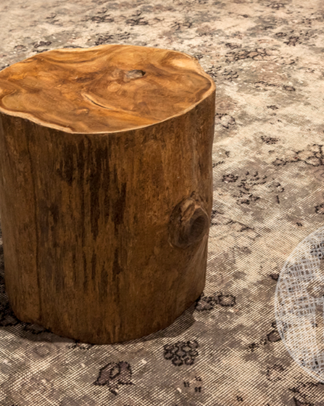 Be-Uniq Hoge Bijzettafel | Log | 2 Kleuren Verkrijgbaar