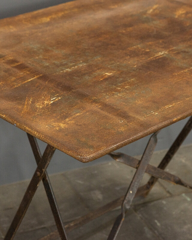 Be-Uniq Verweerde Metalen Klaptafel | India | H72 x B101 x D70 cm