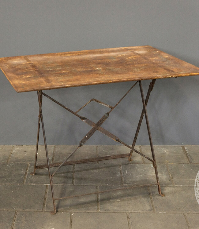 Be-Uniq Verweerde Metalen Klaptafel | India | H72 x B101 x D70 cm