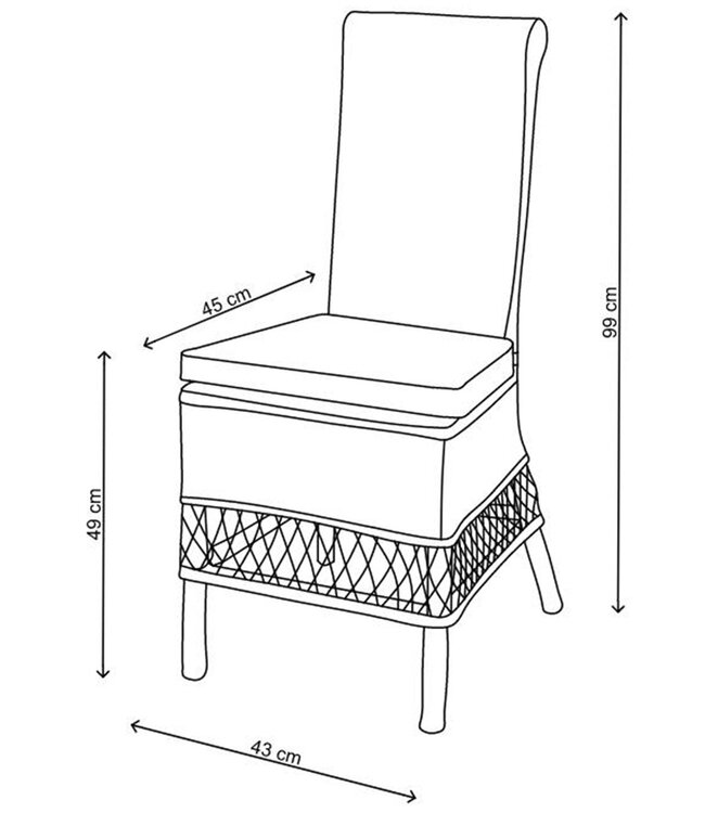 Rivièra Maison Eetkamerstoel St. Malo | Naturel