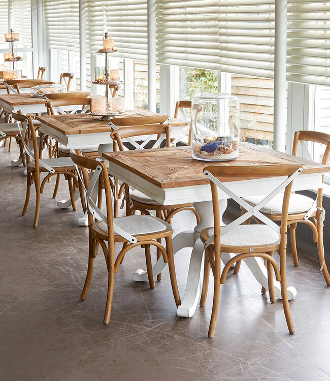 Rivièra Maison Eetkamerstoel St. Etienne | Naturel | H88 x B49 x D52 cm