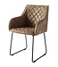 Rivièra Maison Eetkamerstoel Frisco Drive | Koffie | H83 x B54 x D44 cm