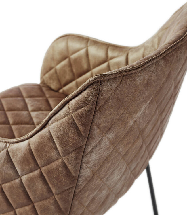 Rivièra Maison Eetkamerstoel Frisco Drive | Koffie | H83 x B54 x D44 cm