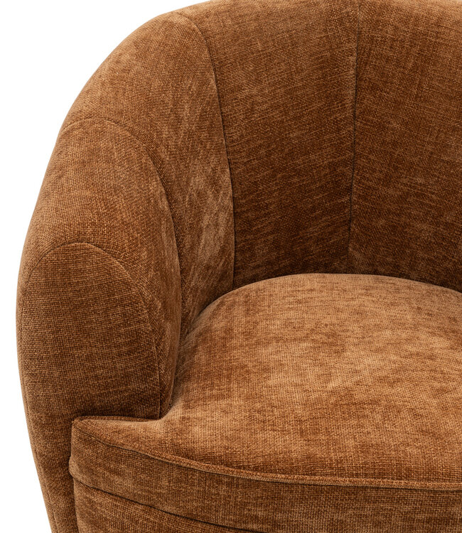 Rivièra Maison Draaifauteuil De Gravin | Kastanjebruin