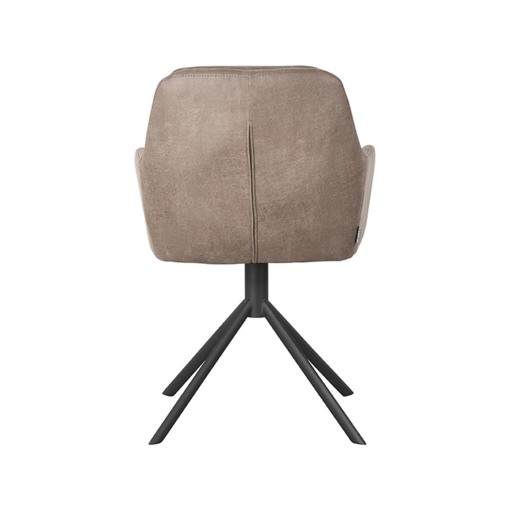 LABEL51 LABEL51 Eetkamerstoel Joy - Taupe - Microfiber