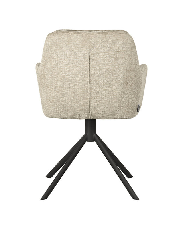 LABEL51 LABEL51 Eetkamerstoel Joy - Beige - Fluweel