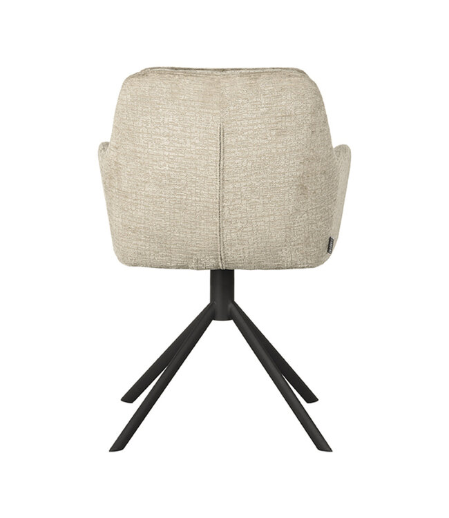 LABEL51 LABEL51 Eetkamerstoel Joy - Beige - Fluweel