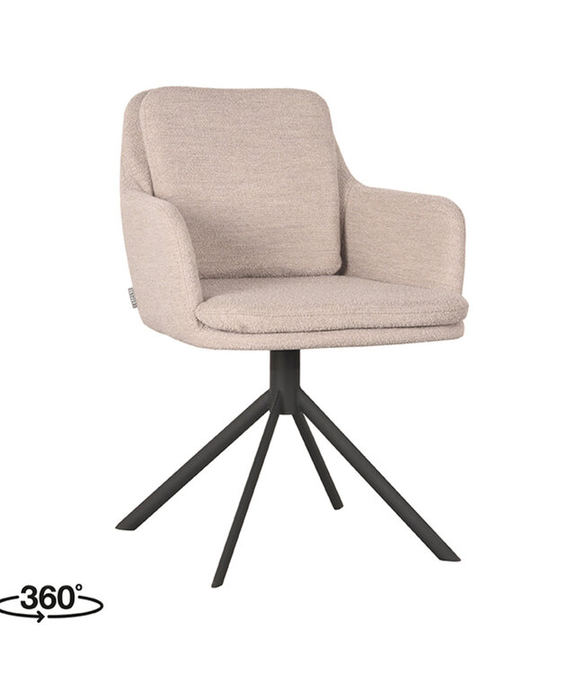 LABEL51 LABEL51 Eetkamerstoel Joy - Naturel - Boucle