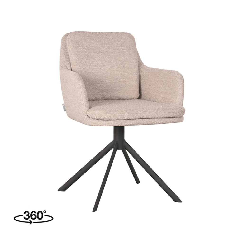 LABEL51 LABEL51 Eetkamerstoel Joy - Naturel - Boucle