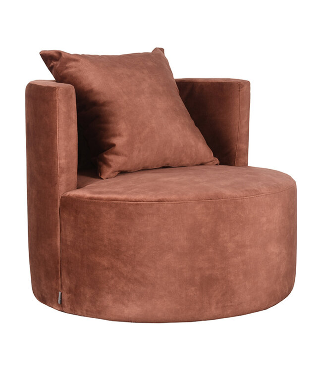 LABEL51 LABEL51 Fauteuil Evy - Rust - Velours
