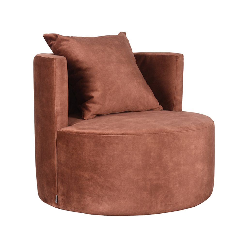 LABEL51 LABEL51 Fauteuil Evy - Rust - Velours