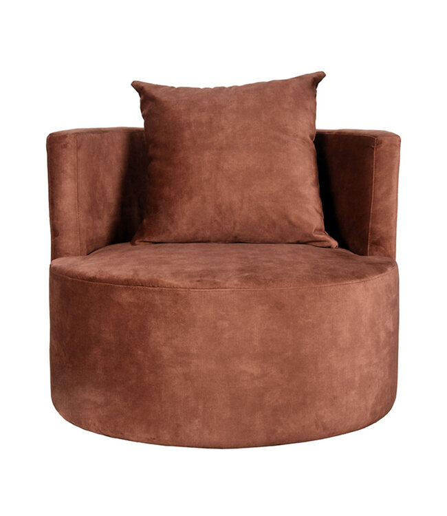 LABEL51 LABEL51 Fauteuil Evy - Rust - Velours