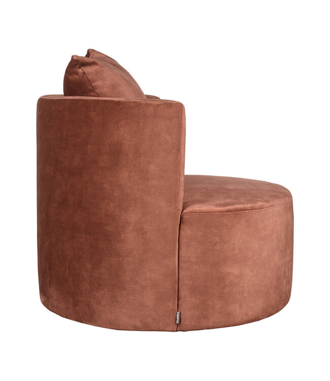 LABEL51 LABEL51 Fauteuil Evy - Rust - Velours