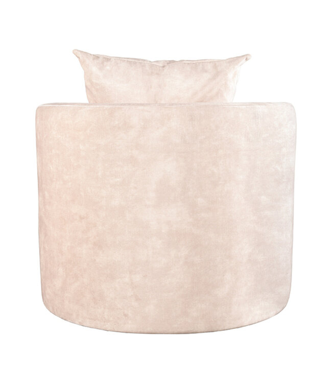 LABEL51 LABEL51 Fauteuil Evy - Naturel - Velours