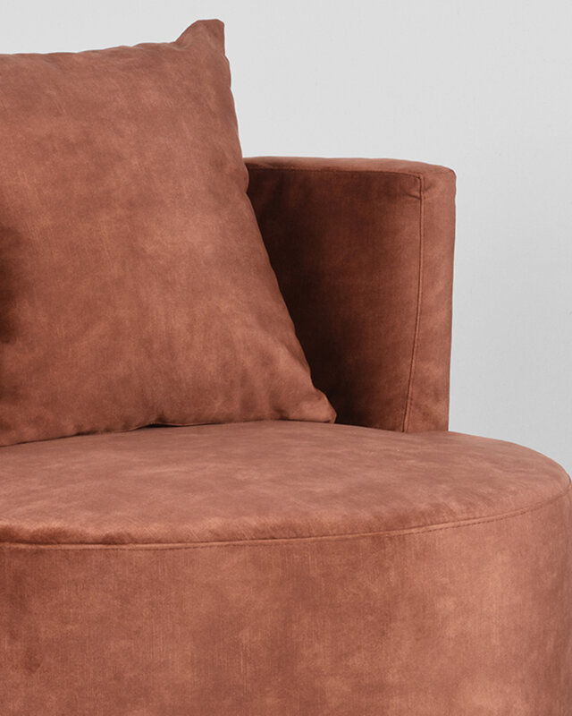 LABEL51 LABEL51 Fauteuil Evy - Rust - Velours