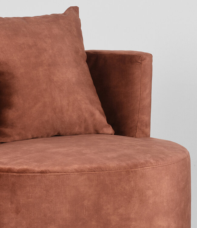 LABEL51 LABEL51 Fauteuil Evy - Rust - Velours