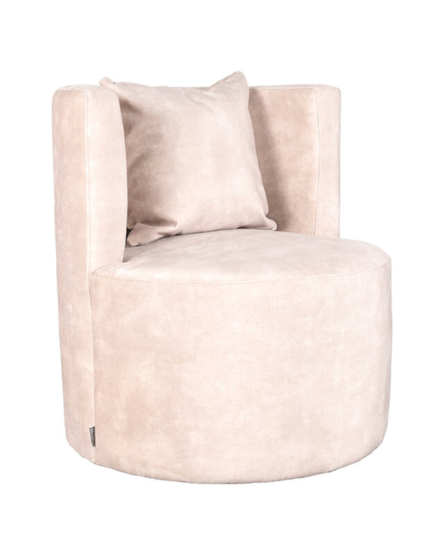 LABEL51 LABEL51 Fauteuil Evy - Naturel - Velours