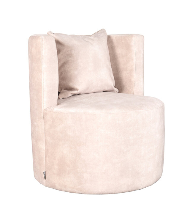 LABEL51 LABEL51 Fauteuil Evy - Naturel - Velours
