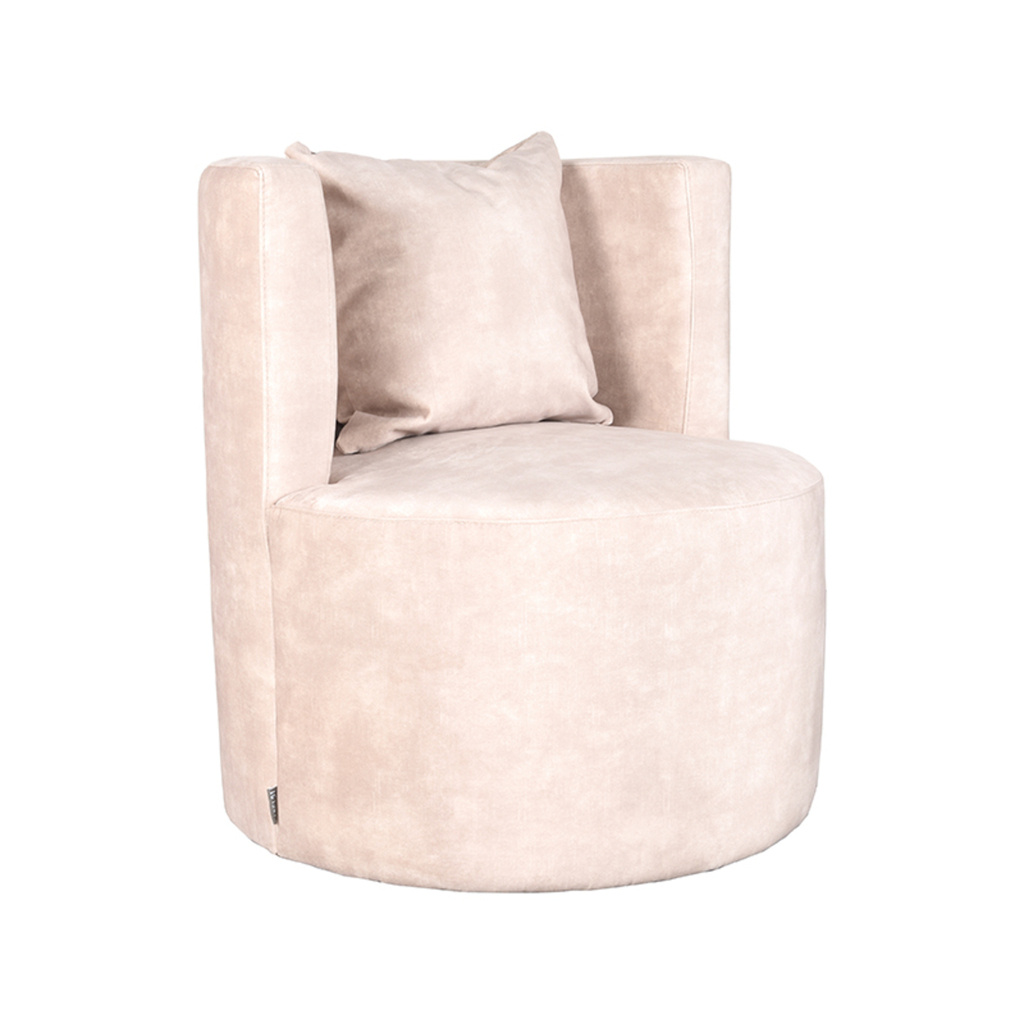 LABEL51 LABEL51 Fauteuil Evy - Naturel - Velours