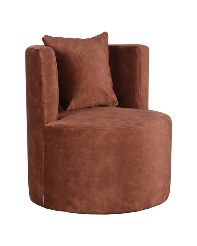 LABEL51 LABEL51 Fauteuil Evy - Rust - Velours