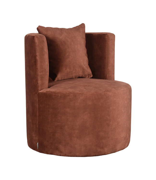 LABEL51 LABEL51 Fauteuil Evy - Rust - Velours