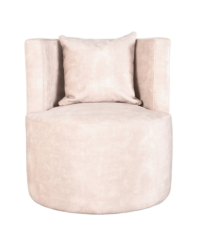 LABEL51 LABEL51 Fauteuil Evy - Naturel - Velours