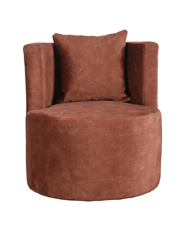 LABEL51 LABEL51 Fauteuil Evy - Rust - Velours