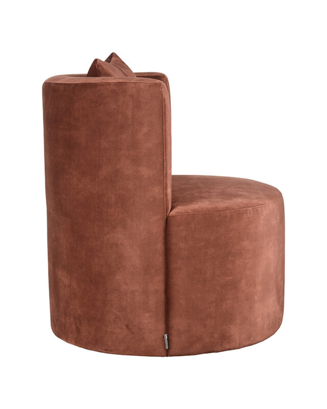 LABEL51 LABEL51 Fauteuil Evy - Rust - Velours