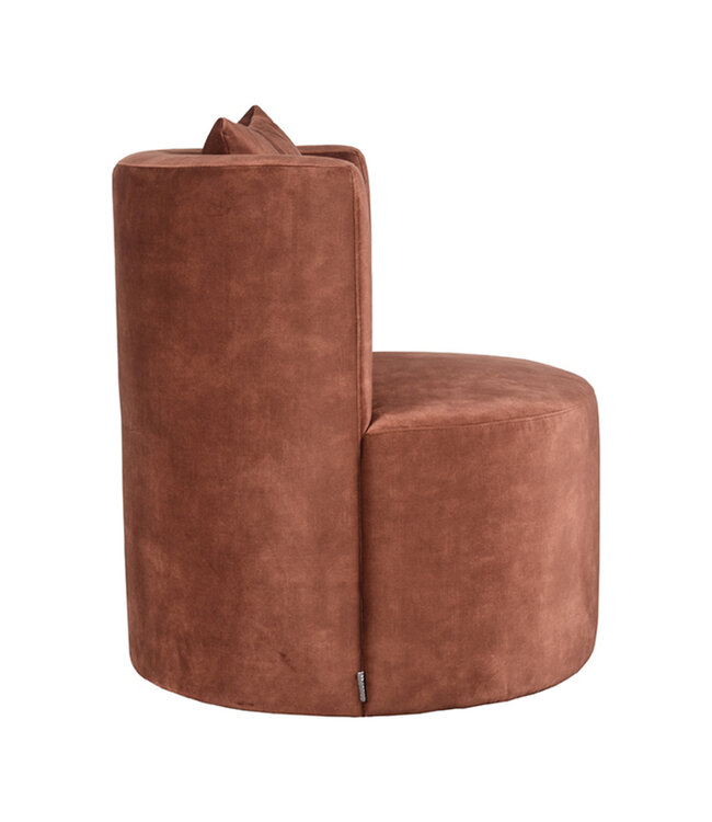 LABEL51 LABEL51 Fauteuil Evy - Rust - Velours