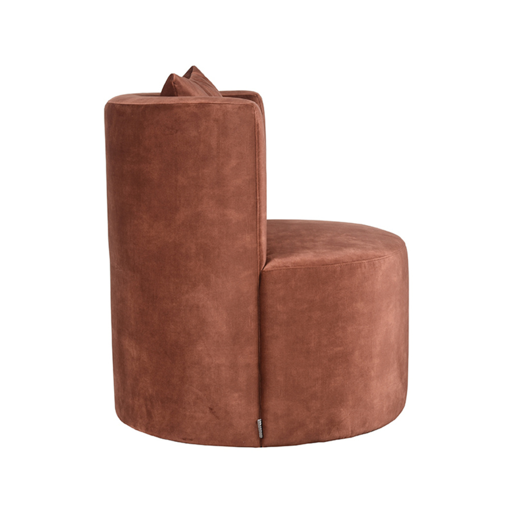 LABEL51 LABEL51 Fauteuil Evy - Rust - Velours