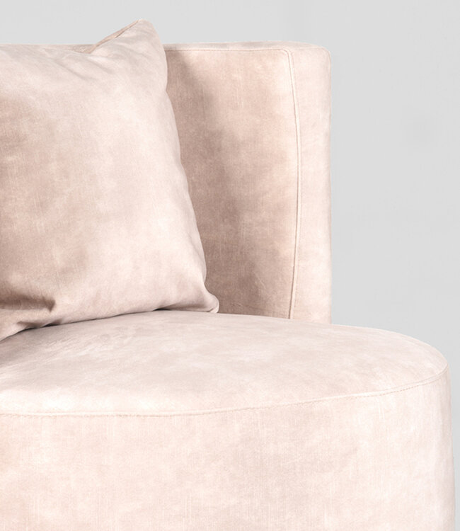 LABEL51 LABEL51 Fauteuil Evy - Naturel - Velours