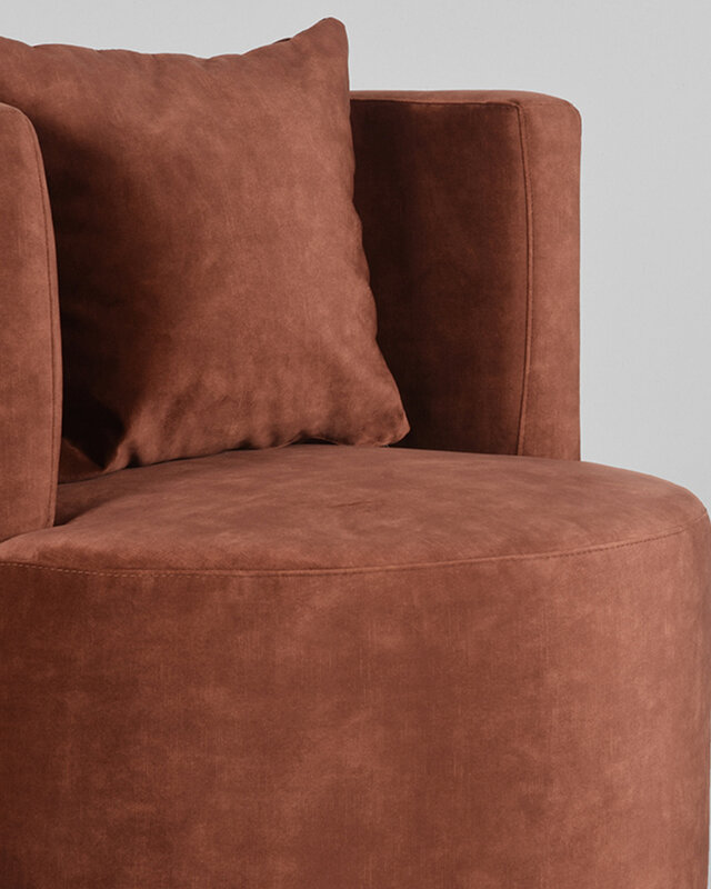 LABEL51 LABEL51 Fauteuil Evy - Rust - Velours