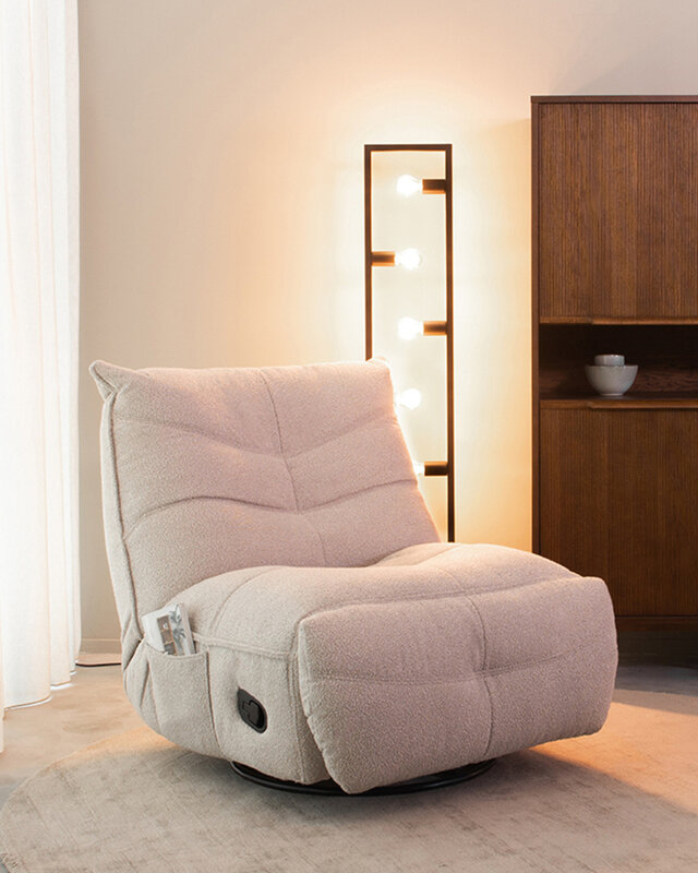 LABEL51 LABEL51 Fauteuil Take It Easy - Naturel - Boucle
