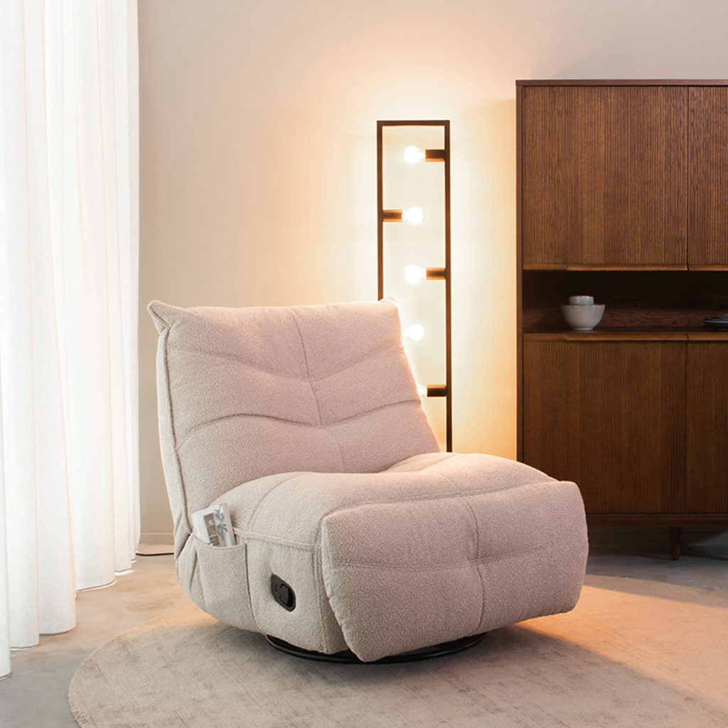 LABEL51 LABEL51 Fauteuil Take It Easy - Naturel - Boucle