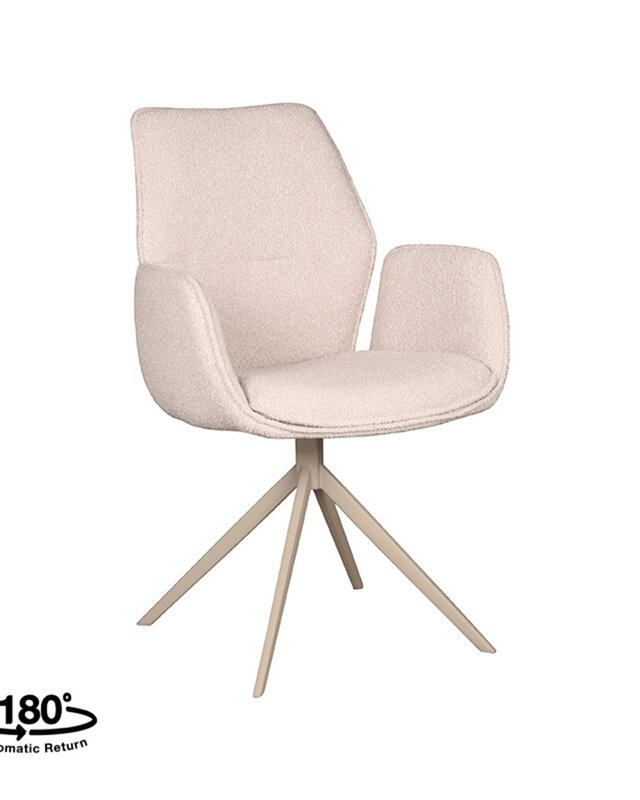 LABEL51 LABEL51 Eetkamerstoel Mellow - Naturel - Boucle