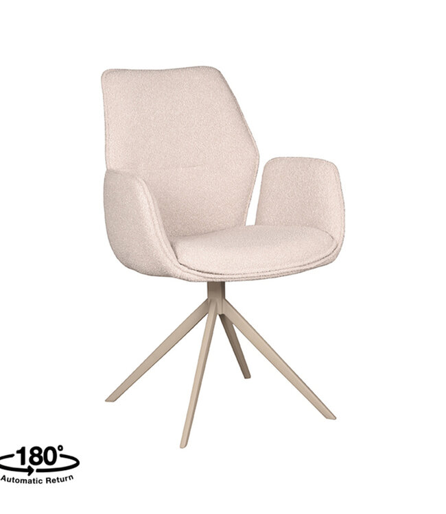 LABEL51 LABEL51 Eetkamerstoel Mellow - Naturel - Boucle