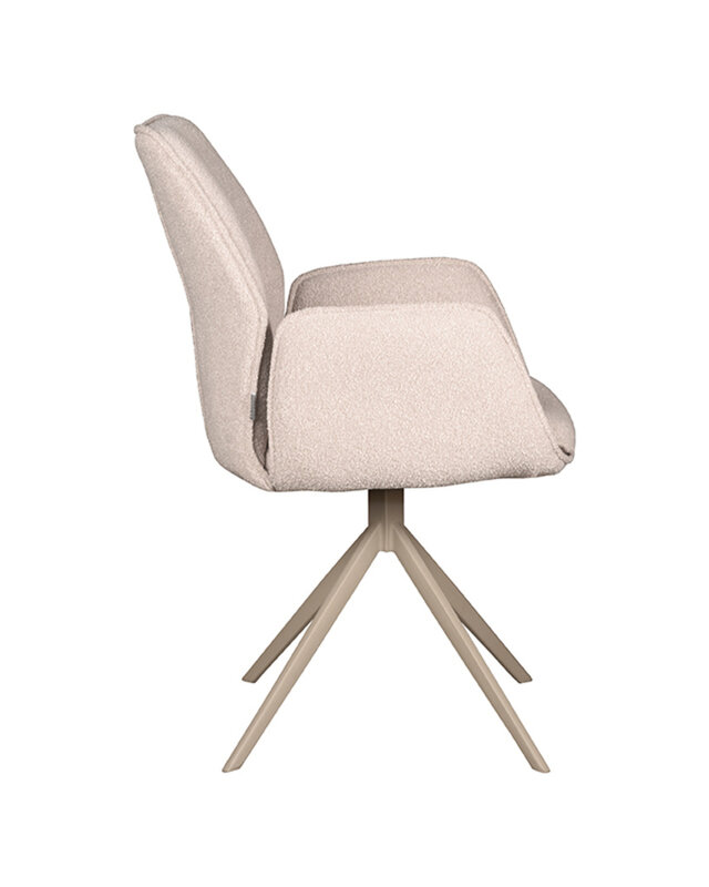 LABEL51 LABEL51 Eetkamerstoel Mellow - Naturel - Boucle