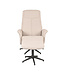 LABEL51 Relaxfauteuil Bergen + Ottomane 77x76x105 cm
