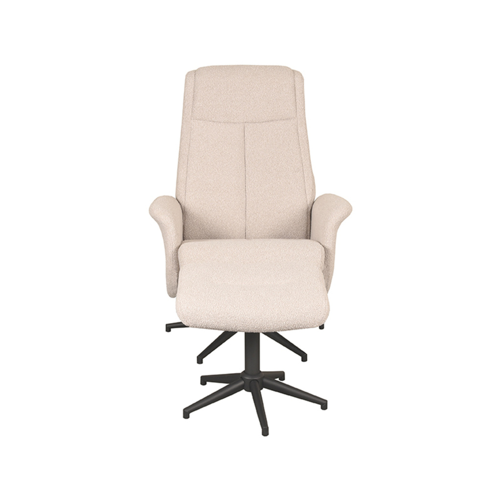 LABEL51 Relaxfauteuil Bergen + Ottomane 77x76x105 cm