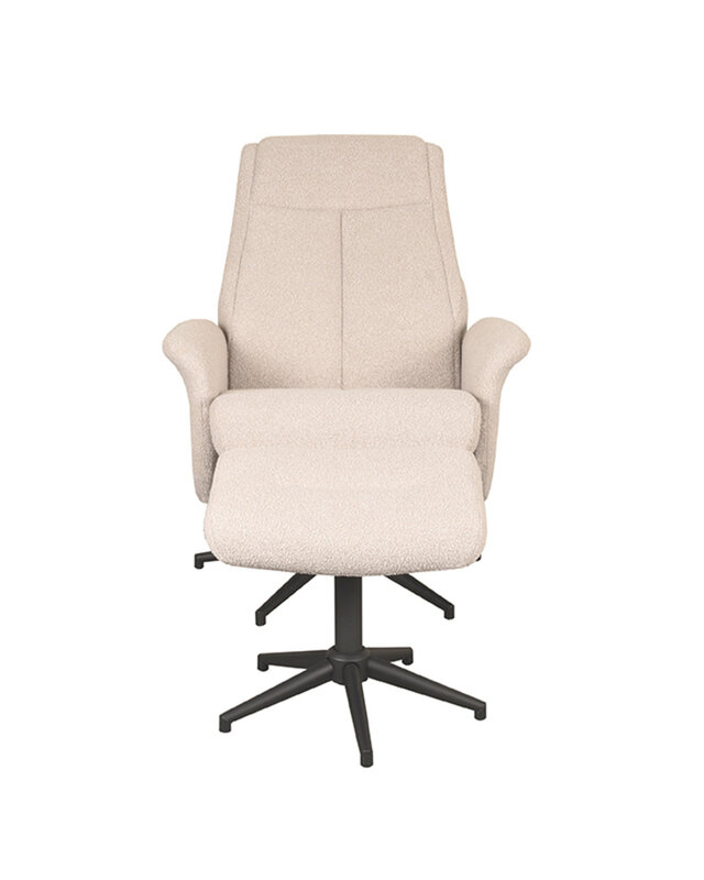 LABEL51 Relaxfauteuil Bergen + Ottomane 77x76x105 cm
