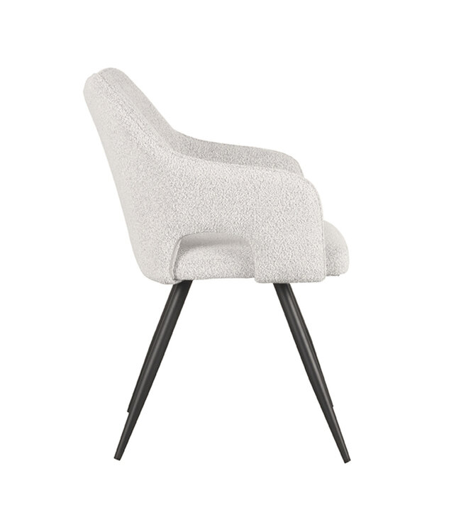 LABEL51 Eetkamerstoel Wit Noud 55x60x87 cm