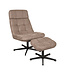 LABEL51 Relaxfauteuil Alvar + Ottomane 53x57x83 cm