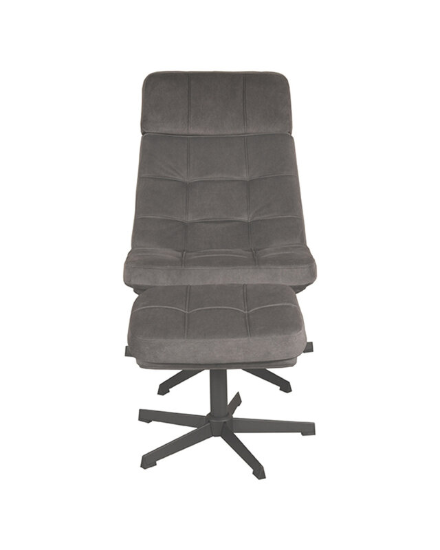 LABEL51 Relaxfauteuil Alvar + Ottomane 53x57x83 cm