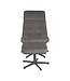 LABEL51 Relaxfauteuil Alvar + Ottomane 53x57x83 cm